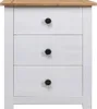 Nachtkastje Panama Range 46x40x57 cm grenenhout wit Productafbeelding-voorbeeld 3