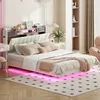 Polsterbett 140*200 mit LED-Beleuchtung und USB-Steckdose, Produktbild-Vorschau 3