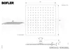 Technical drawing and product details of a shower system. Produktbild-Vorschau