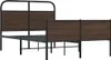 vidaXL Cadre de lit sans matelas 140x200 cm brun imitation Voir les images du produit 3