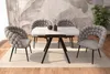 Stół do jadalni 80 x 120 cm kolor biały marmur i biały Podgląd zdjęcia produktu 6