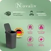 Novaliv 2 ks odpadkový kôš 50 l s vekom 2v1, výklopné veko Náhľad obrázku produktu 5