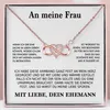 À ma femme - Collier en or rose avec cristaux de zirconium Voir les images du produit 1