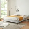 Doppelbett ‘Lilla’ Polsterbett mit abnehmbarem Bezug Textil Produktbild-Vorschau 3