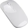 A white wireless computer mouse is shown from a slightly elevated angle against a white background. Produktbild-Vorschau