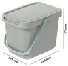 Poubelle System Collec 6 L avec couvercle brun clair Voir les images du produit 6