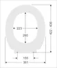 Sanibel 1001 WC-Sitz m.Deckel weiß mit Edelstahlbefestigung Produktbild-Vorschau 2