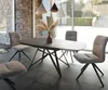 DELIFE Esstisch Carlow 130/200x95 cm Keramik Grau Metall Produktbild-Vorschau 1