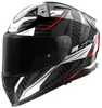 LS2 Integralhelm "FF811 Vector II Carbon weiß / grau / rot, Anteprima dell’immagine prodotto 1