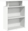 A white reception desk with shelves. Podgląd zdjęcia produktu