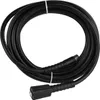 A coiled black high-pressure hose with connectors on both ends, presented on a white background. Anteprima dell’immagine prodotto