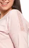 Damen-Pyjama, zarte Spitze, lange Ärmel, Blumenmuster, Produktbild-Vorschau 5
