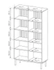 Hochvitrine Eiche Evoke/Schwarz Mit Lamellen Und Produktbild-Vorschau 7