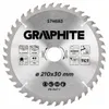 GRAPHITE Kreissägeblatt Ø 210 mm x 1,2 mm x 2 mm | Für Holz Produktbild-Vorschau 1