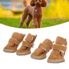 4ks Pet boty teplé měkké zabránit skluzu lehké nastavitelné Náhled obrázku produktu 4