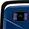 Close-up of the control panel of a blue mini-refrigerator. Náhled obrázku produktu