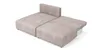 Easy4You Braun Ecksofa Modulo Kord in L-Form 210x69x152 cm Produktbild-Vorschau 5