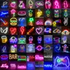 A collage of various neon signs. Podgląd zdjęcia produktu