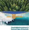 A balance board is shown on a wave with a forest in the background. Produktbild-Vorschau