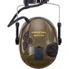 A close-up, studio shot of a Peltor SportTac hearing protection headset. Voir les images du produit