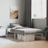 vidaXL Cadre de lit en métal blanc 90x190 cm Voir les images du produit 2