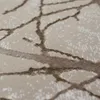 Designer Teppich mit abstraktem glänzenden Ästemuster beige Produktbild-Vorschau 3