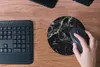 MuchoWow® Mauspad Mousepad Marmor - Schwarz - Weiß - Chic Produktbild-Vorschau 4
