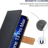 Iphone 13 Pro Max Čierne Kožené Puzdro Náhľad obrázku produktu 3
