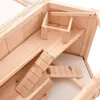 vidaXL Hamsterkäfig 80x40x43 cm Massivholz Tanne Produktbild-Vorschau 6