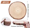 8 Stück Holzscheiben 20-23 cm Durchmesser, Runde Produktbild-Vorschau 7