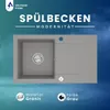 VBChome Granitspüle 76 x 44 cm Grau mit Armatur Produktbild-Vorschau 5