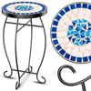 KESSER® Mosaiktisch Bistrotisch Blumenhocker Rund 60x34cm Produktbild-Vorschau 1