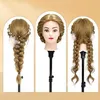 Oefenhoofd voor Haarstyling - 80% Echt Haar - 66-71 cm Productafbeelding-voorbeeld 5