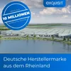 Aerial view of a large warehouse next to a lake, with promotional text and a logo. Produktbild-Vorschau