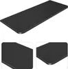 A close-up view of a black rectangular shelf with rounded edges. Voir les images du produit