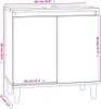 vidaXL Waschbeckenunterschrank Schwarz 58x33x60 cm Produktbild-Vorschau 8