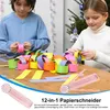 Papierschneidemaschine,12 in 1 Papierschneider, 360° Produktbild-Vorschau 2