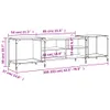 vidaXL Armoire TV Gris Sonoma 203x37x50 cm Bois composite Voir les images du produit 8