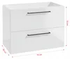 Armoire de salle de bain Stamar, blanche brillante, pour Voir les images du produit 12