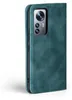 A teal flip-style phone case for a Xiaomi 12 Lite is shown against a white background. Produktbild-Vorschau