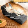 Modulares Bodensofa 160×80 cm, verstellbare Chaise Lounge Produktbild-Vorschau 3
