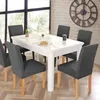 6x Stuhlhussen Stretch Grau Elastische Stuhlbezüge Produktbild-Vorschau 4