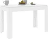 A white dining table with a bowl of fruit and two mugs on top. Produktbild-Vorschau