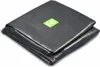A folded black pool cover with a green EXIT logo on a white background. Produktbild-Vorschau