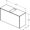IDEAL STANDARD T3936Y2 WT-Unterschrank Conca, 1 Auszug, Produktbild-Vorschau 2