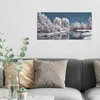 DEQORI Hybrid Leinwand Bild 60x30 cm 'Stille Wasser' Produktbild-Vorschau 3