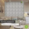 3D-Wandpaneele PVC | Holzoptik | Gebleichter Eichenparkett Produktbild-Vorschau 2
