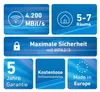 Mesh Set 4200, Červená, Biela, 2x2/4x4, Sieťový opakovač, Náhľad obrázku produktu 4
