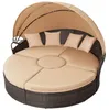 Isola solare in polyrattan 180 cm Lettino da giardino a Anteprima dell’immagine prodotto 4