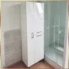 Biały Słupek łazienkowy na mop 55x35x180 Regulowane nogi Podgląd zdjęcia produktu 8
